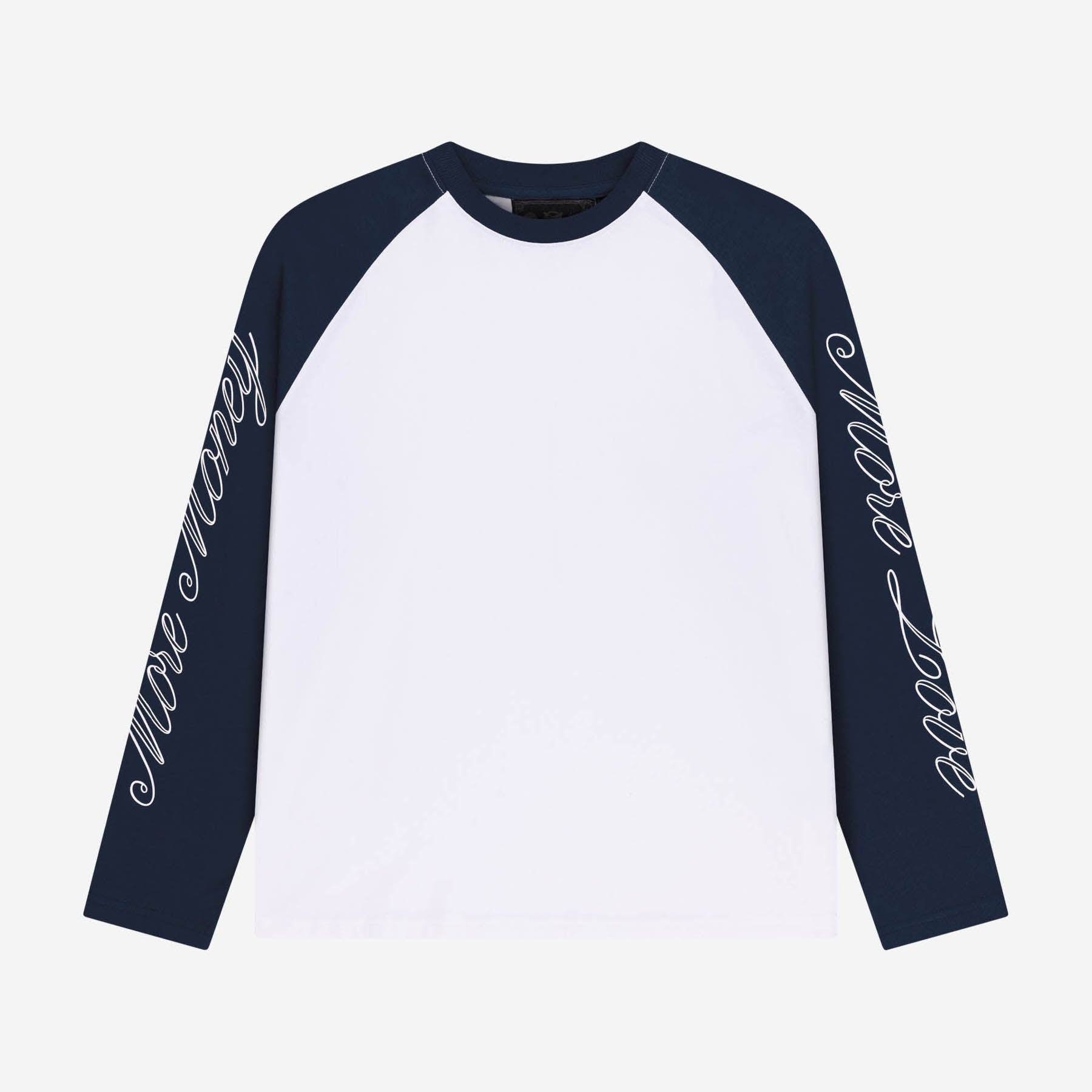 SCRIPT RAGLAN LONGSLEEVE NAVY