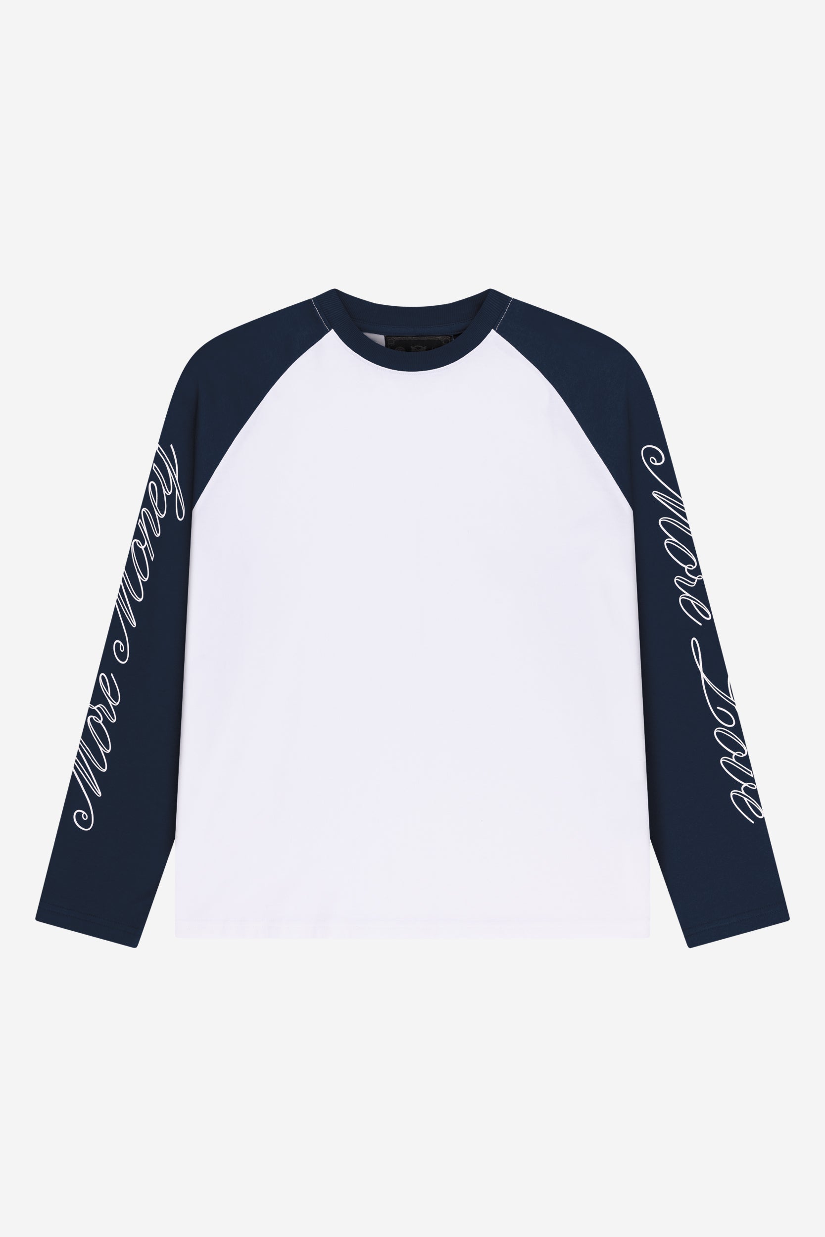 SCRIPT RAGLAN LONGSLEEVE NAVY