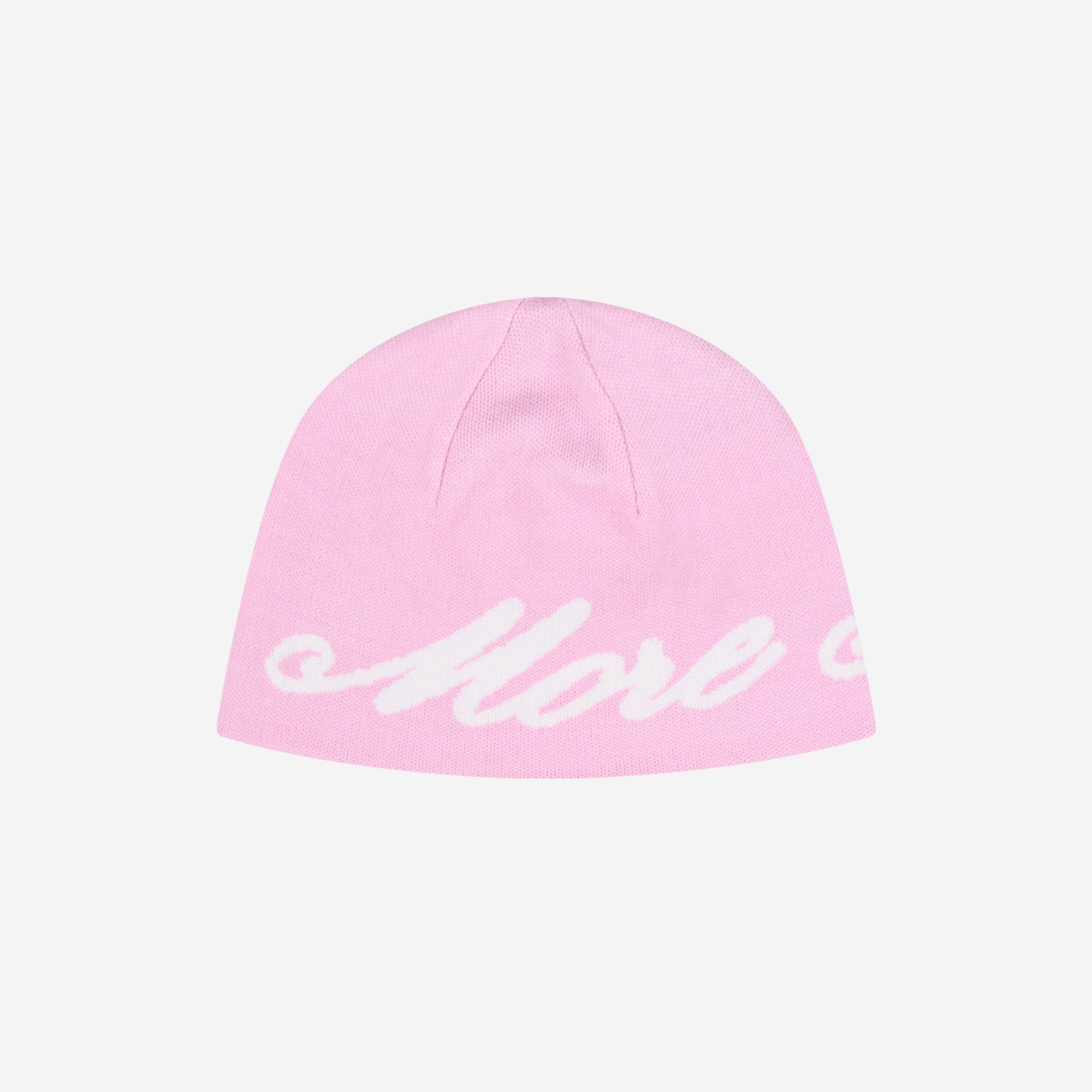 REVERSIBLE MORE MONEY MORE LOVE BEANIE PINK/NAVY