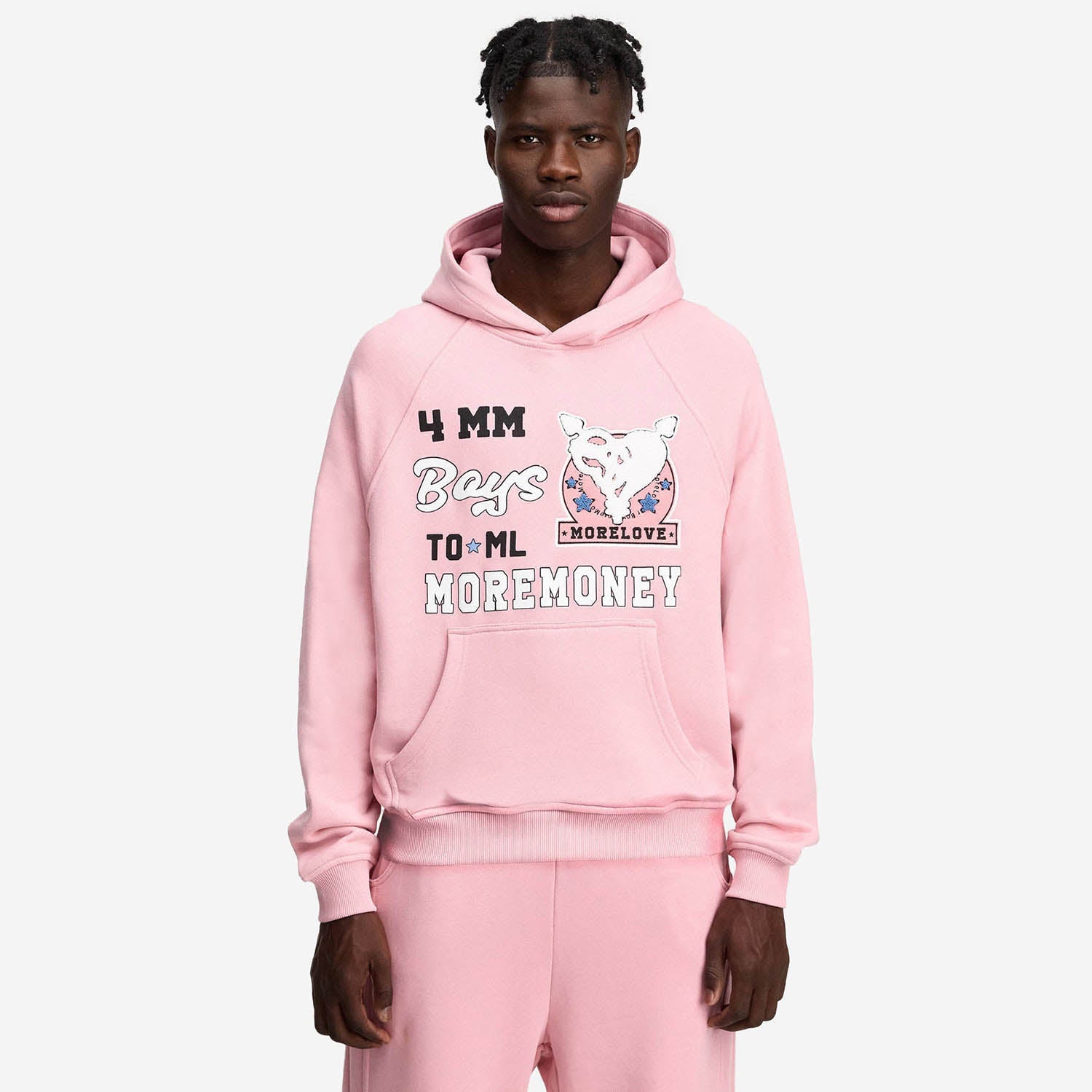 HEART BREAKER HOODIE PINK