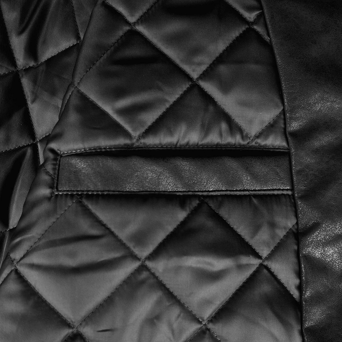 DA BIG M LEATHER JACKET BLACK