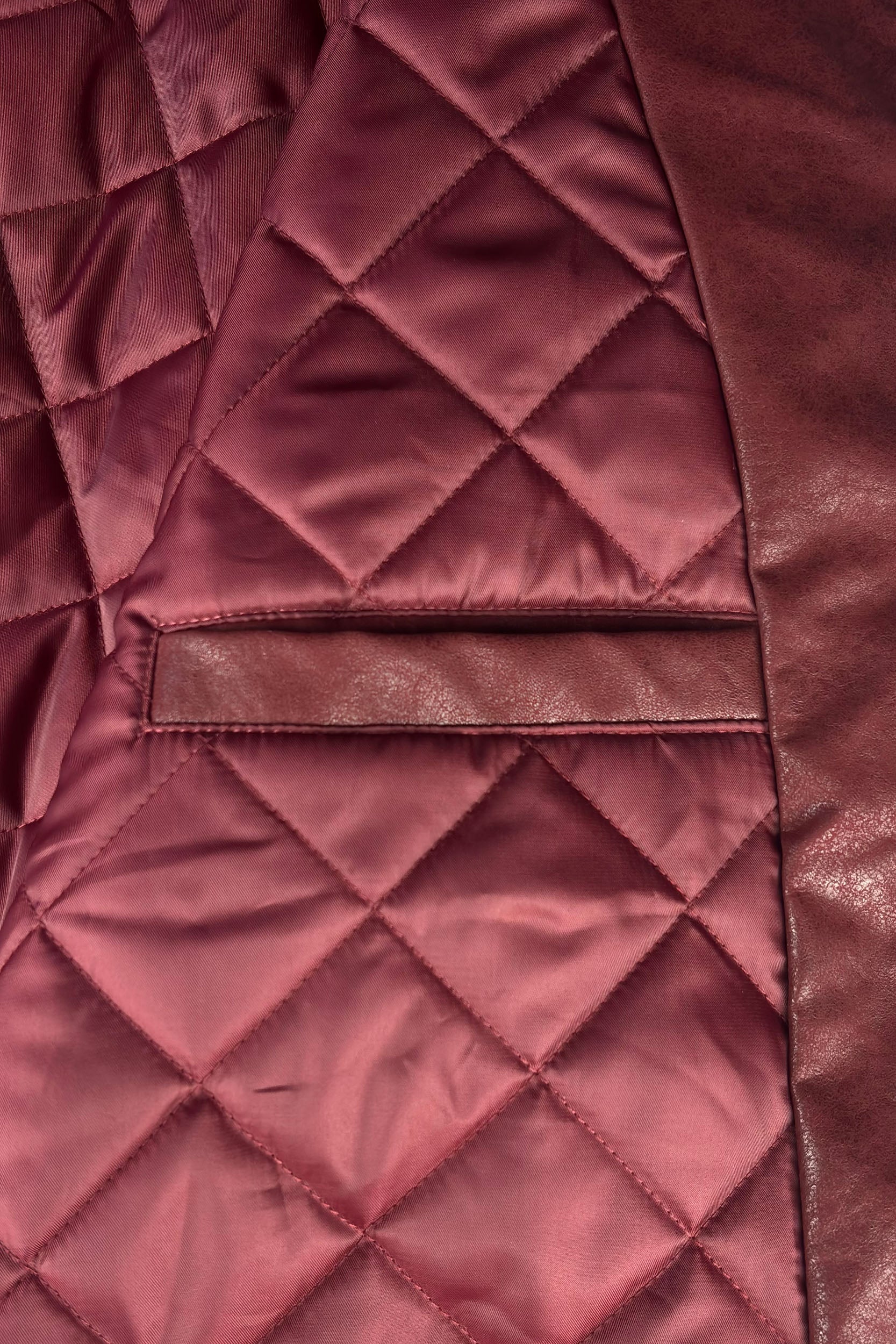 DA BIG M LEATHER JACKET RED