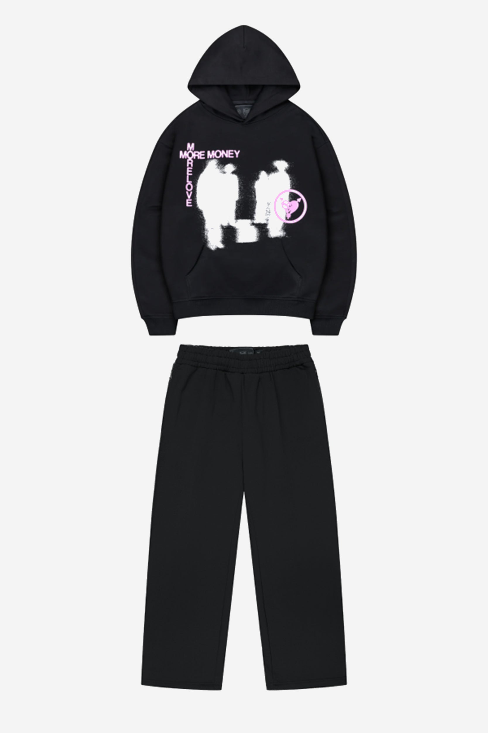 LOST BOND HOODIE BLACK + OPEN LEG JOGGER BLACK