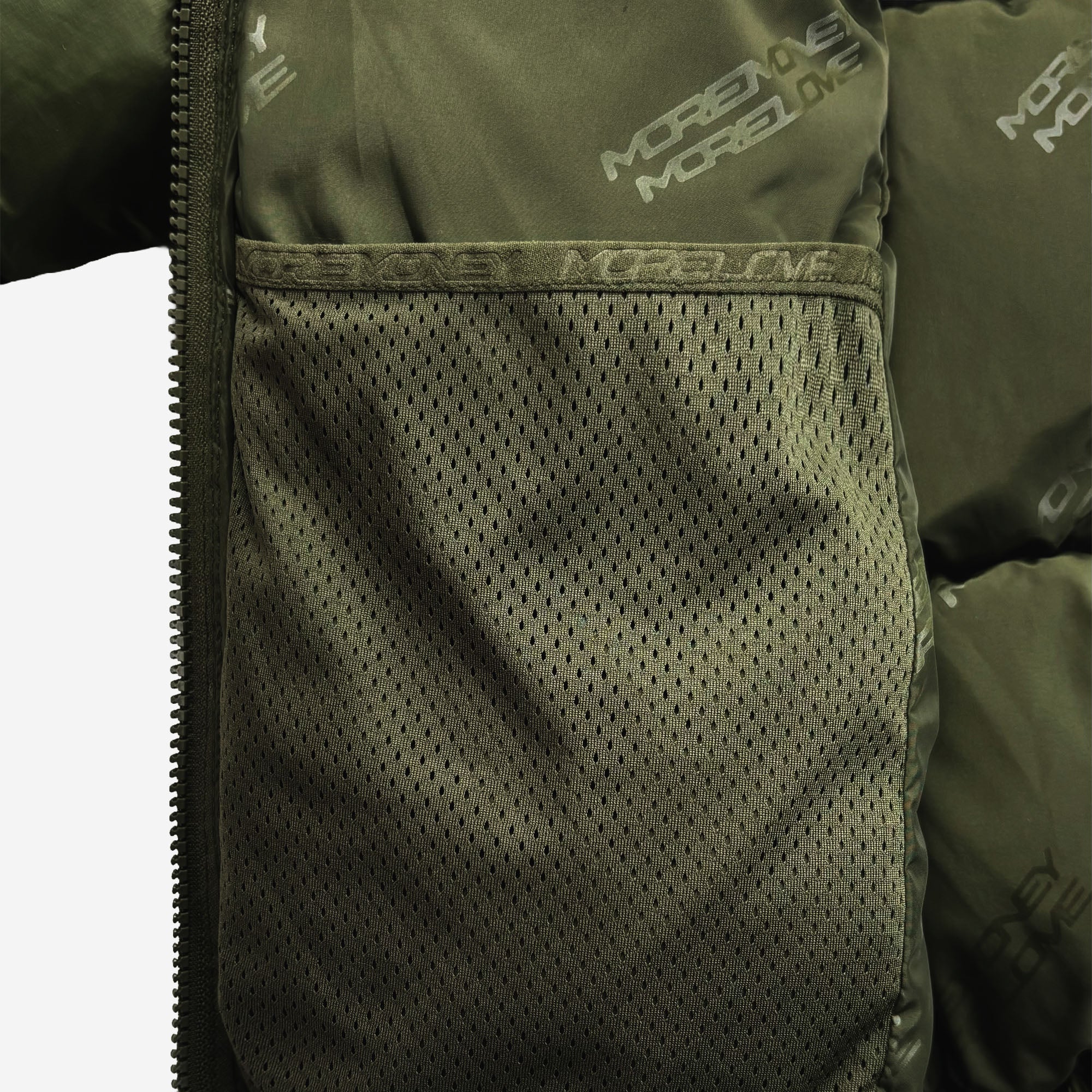 MORE MONEY BIG PUFFER OLIVE