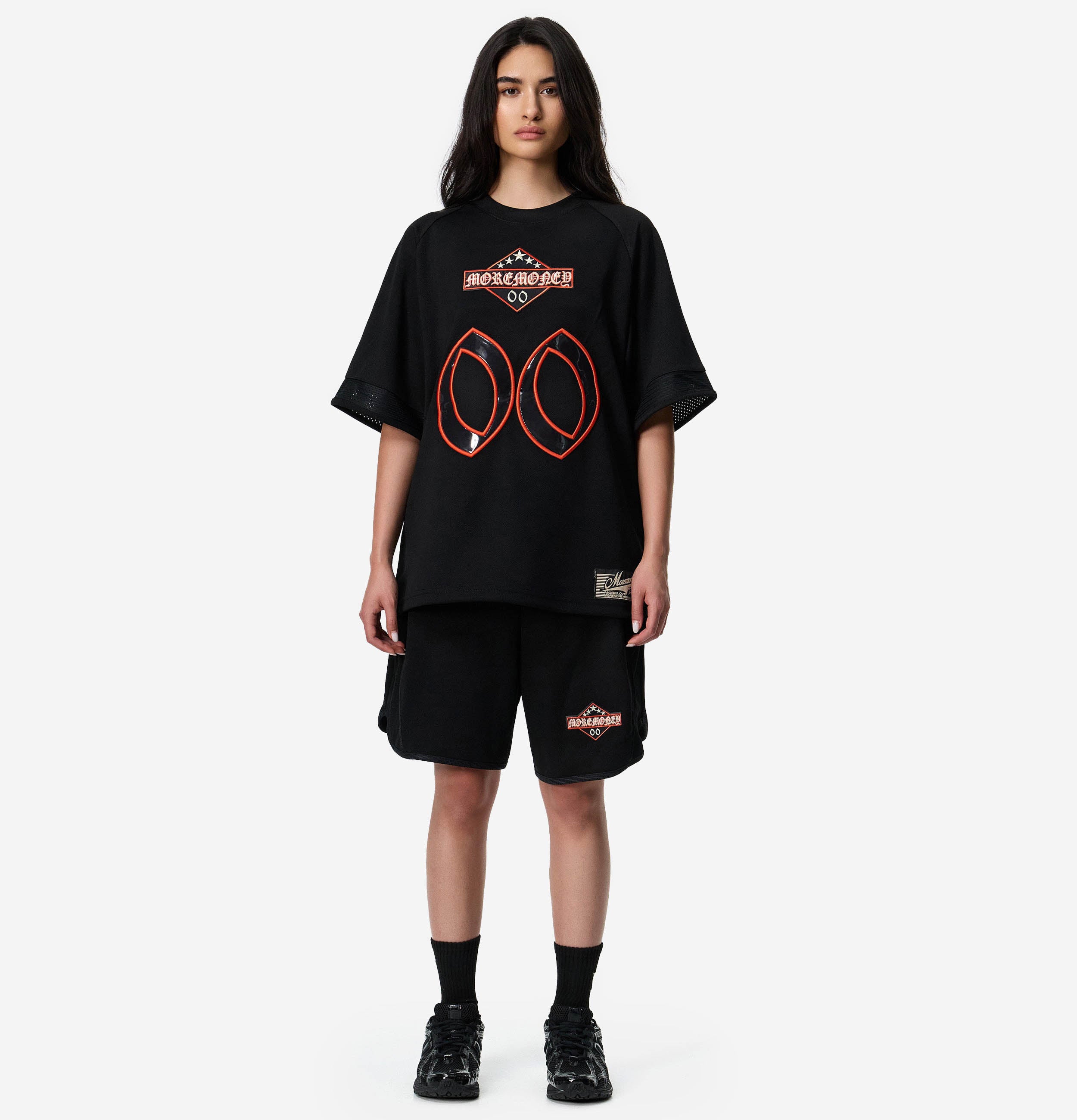 MORE MONEY MESH JERSEY BLACK