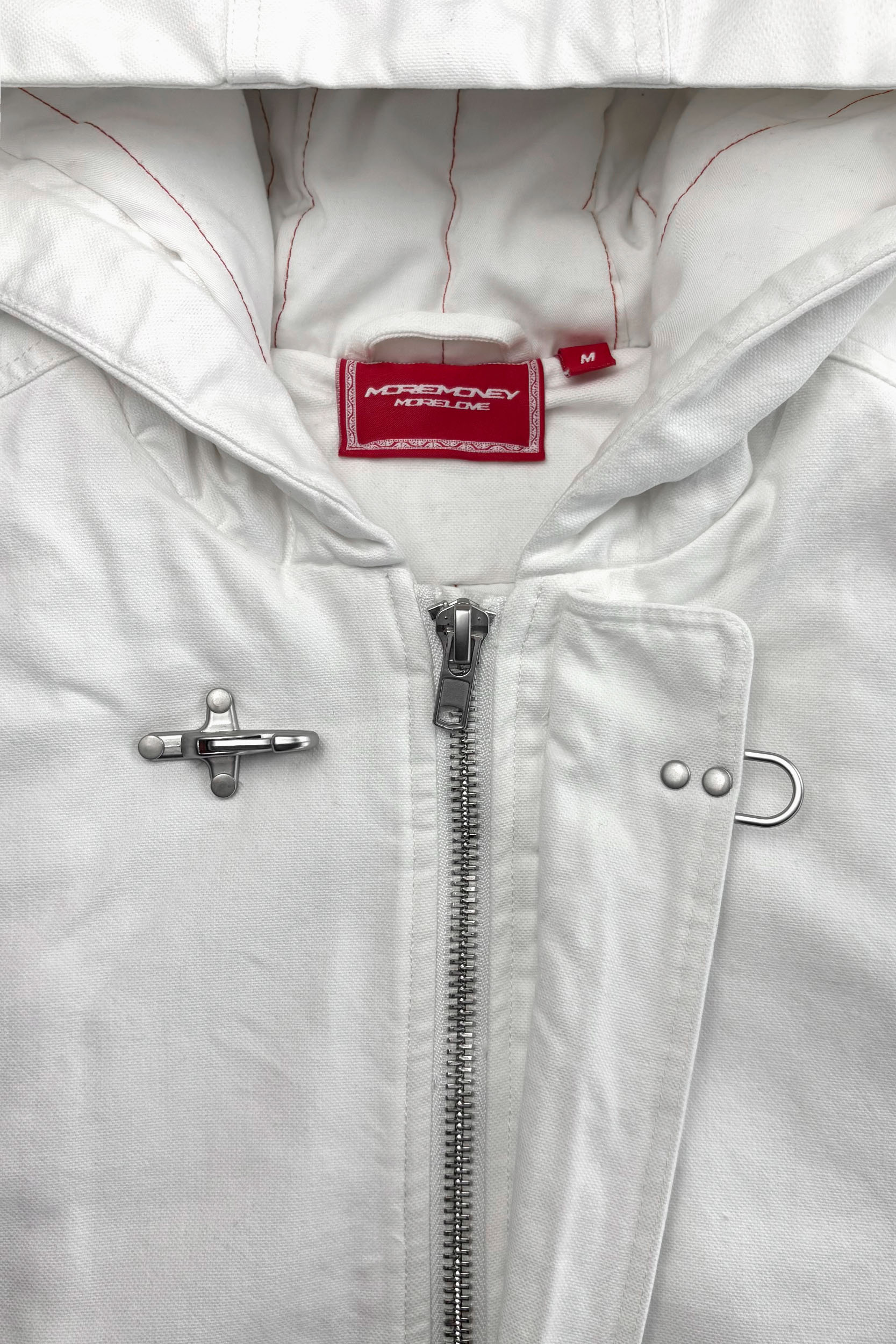 UTILITY CANVAS JACKET WHITE DUST