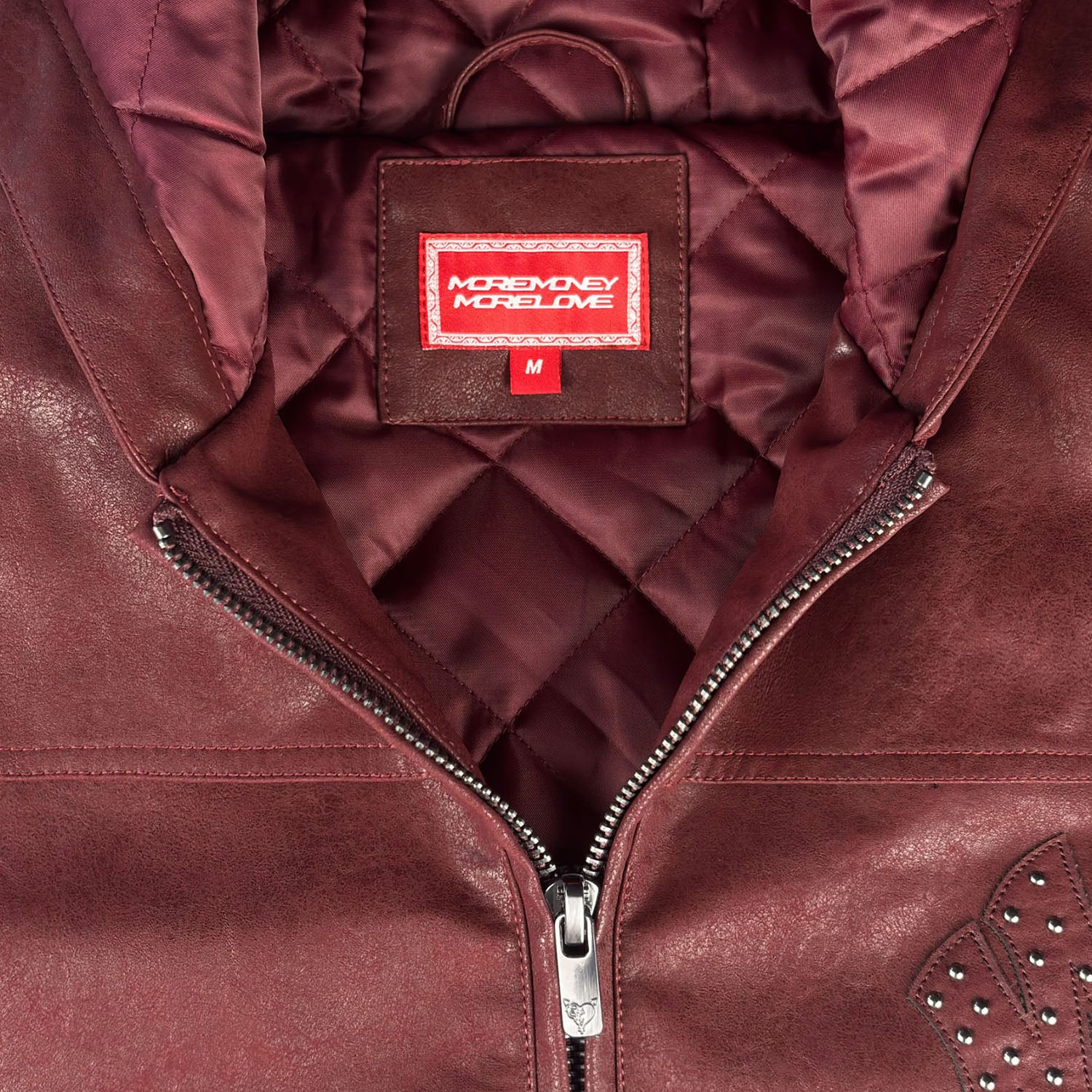 DA BIG M LEATHER JACKET RED