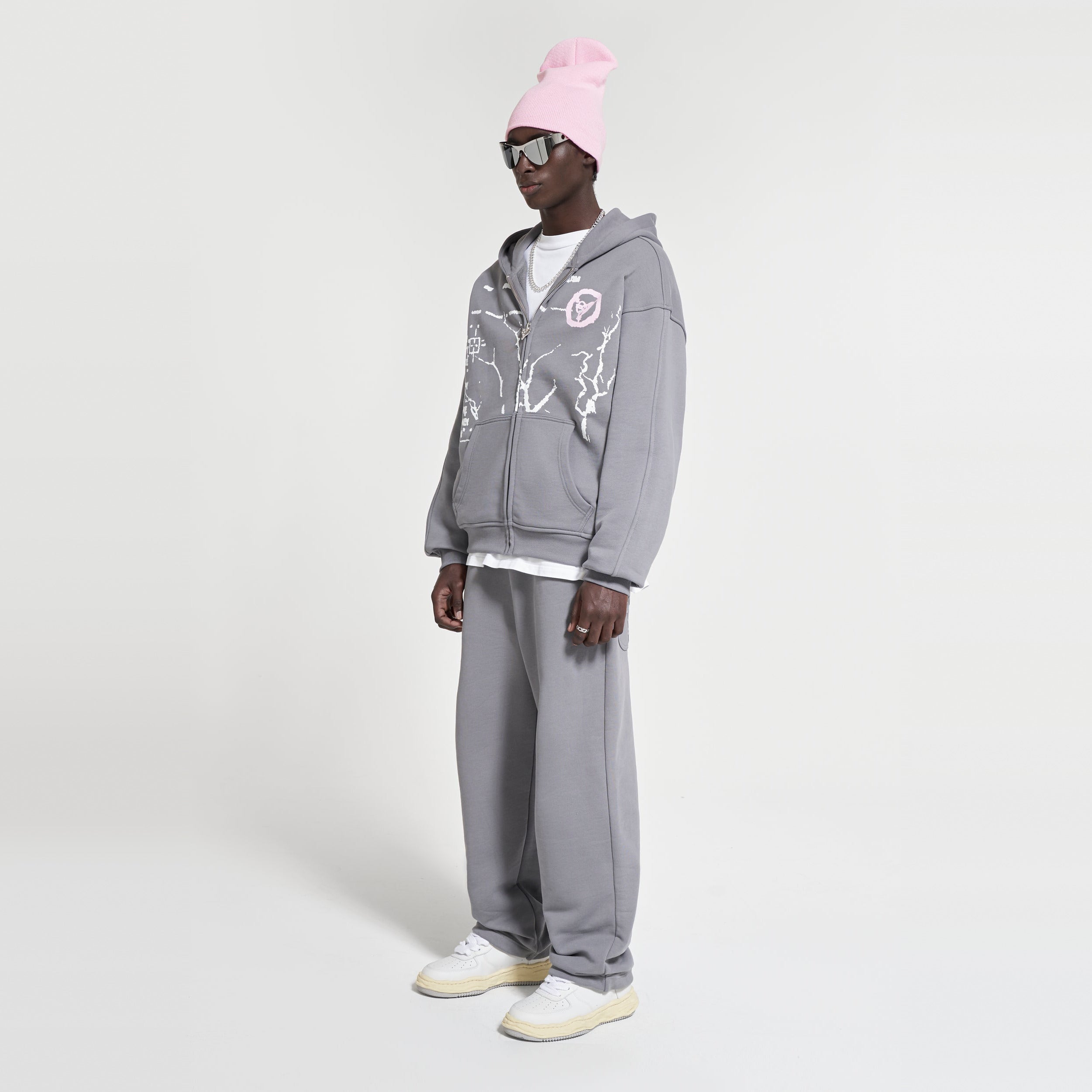 OPEN LEG JOGGER ASH