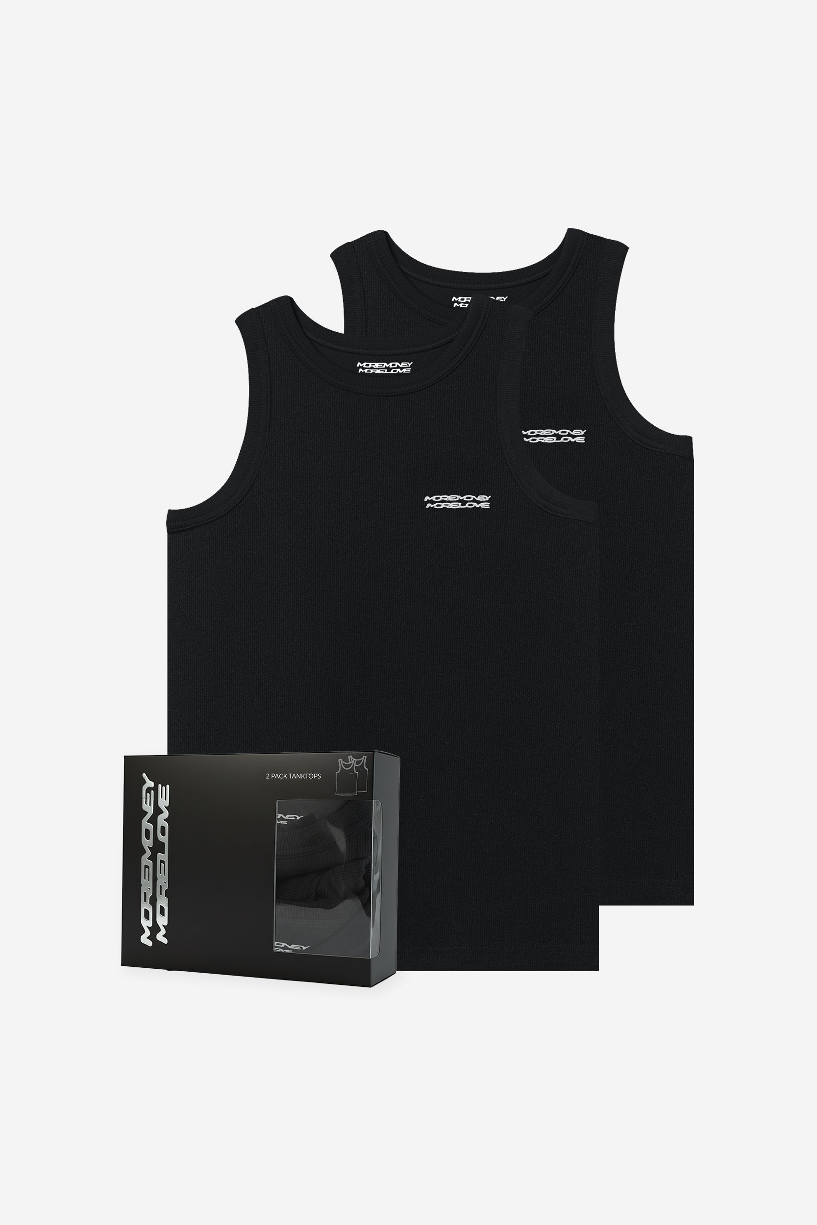TANKTOP BLACK (2-PACK)