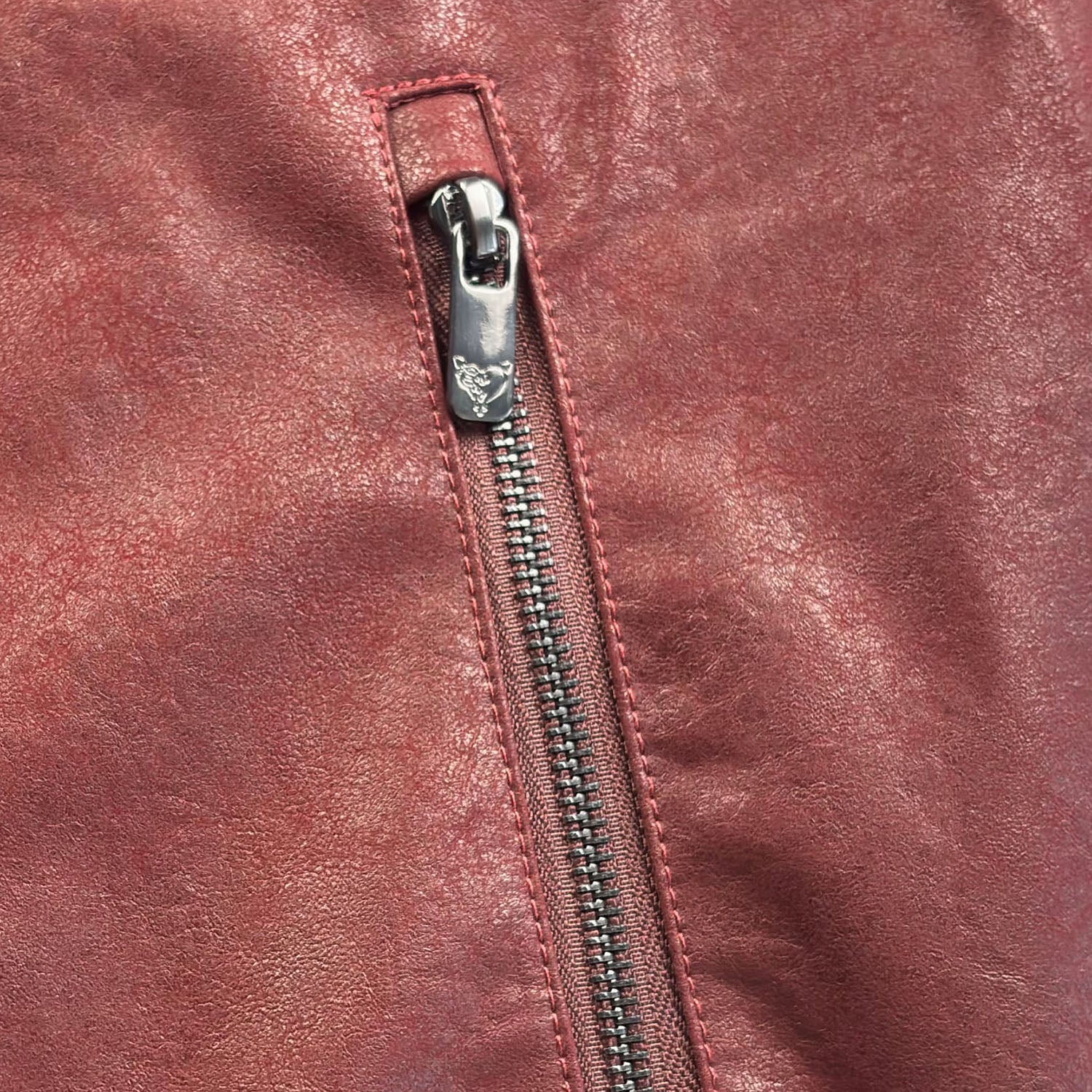 DA BIG M LEATHER JACKET RED