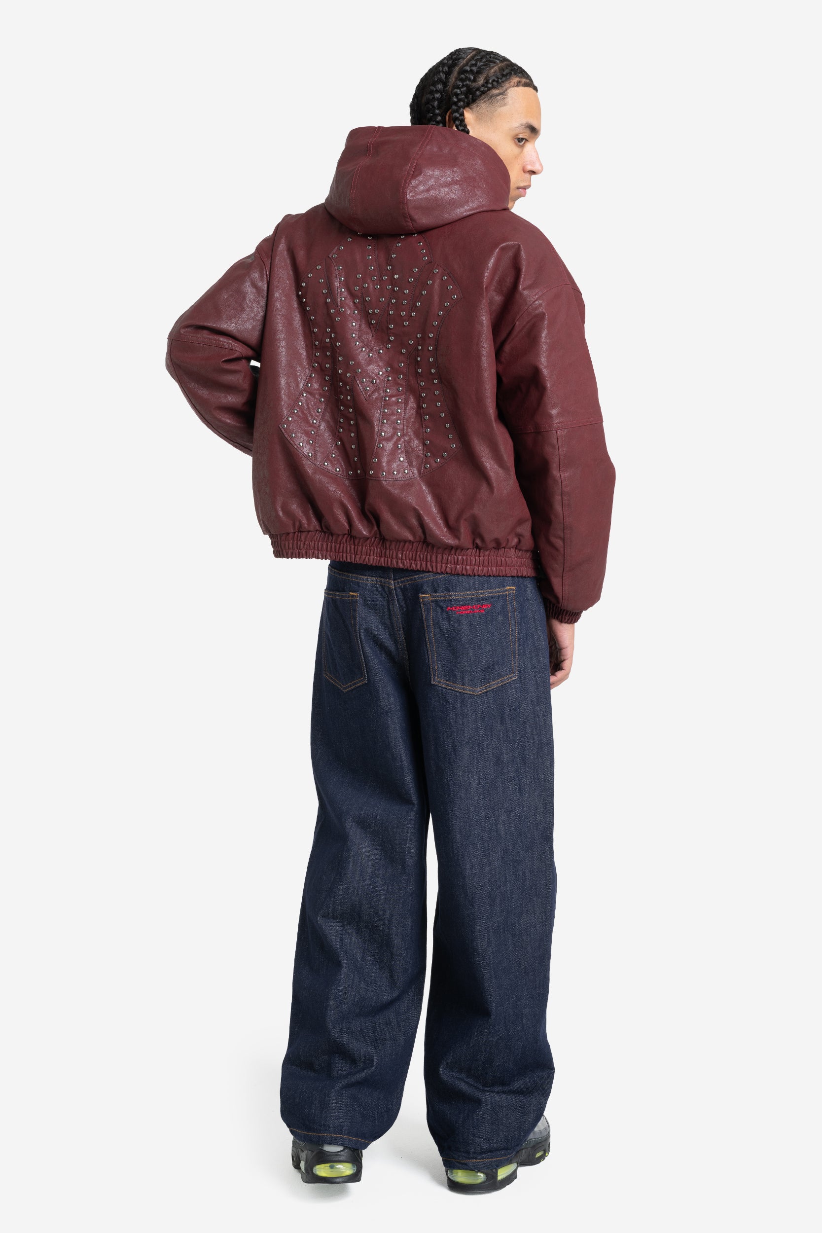 DA BIG M LEATHER JACKET RED