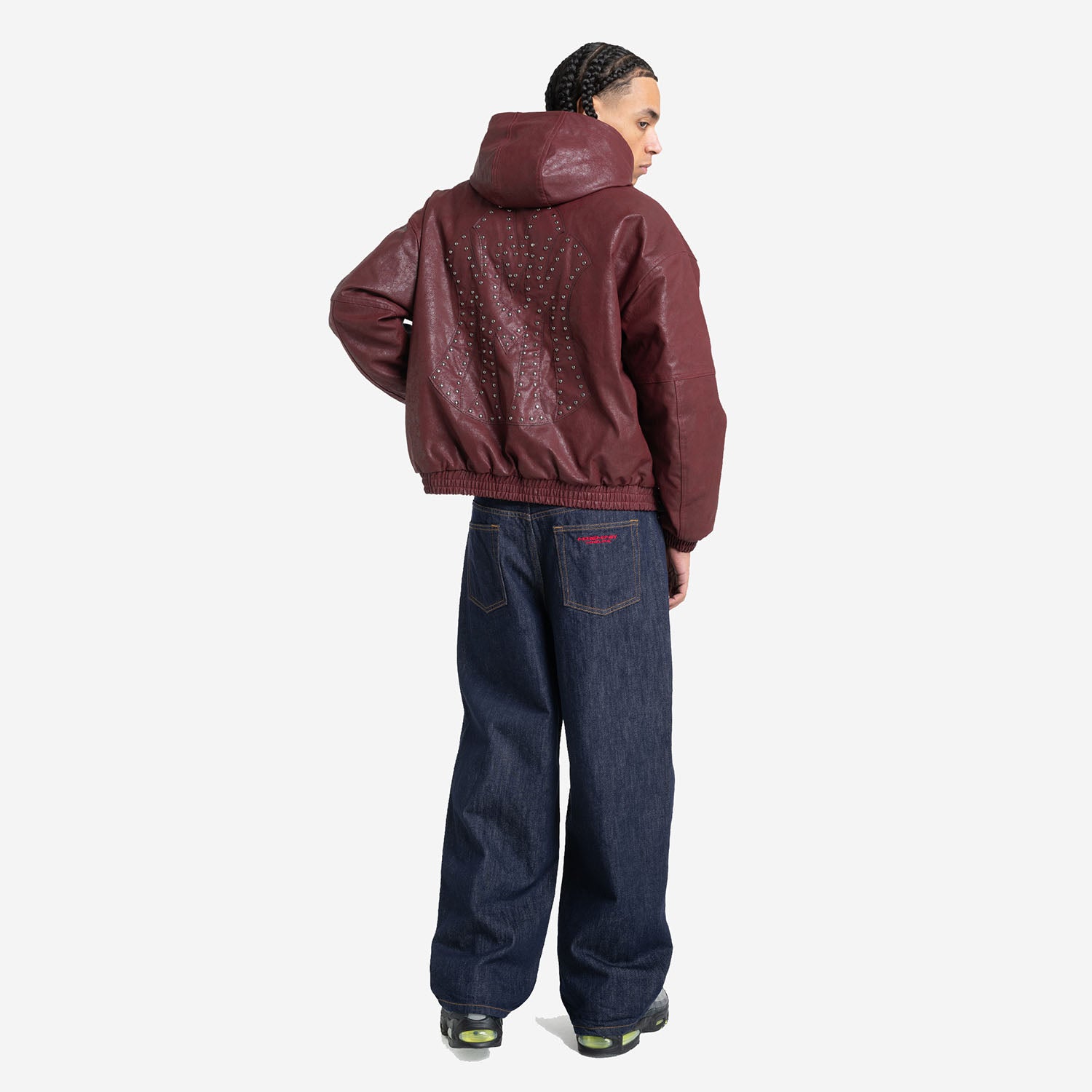 DA BIG M LEATHER JACKET RED