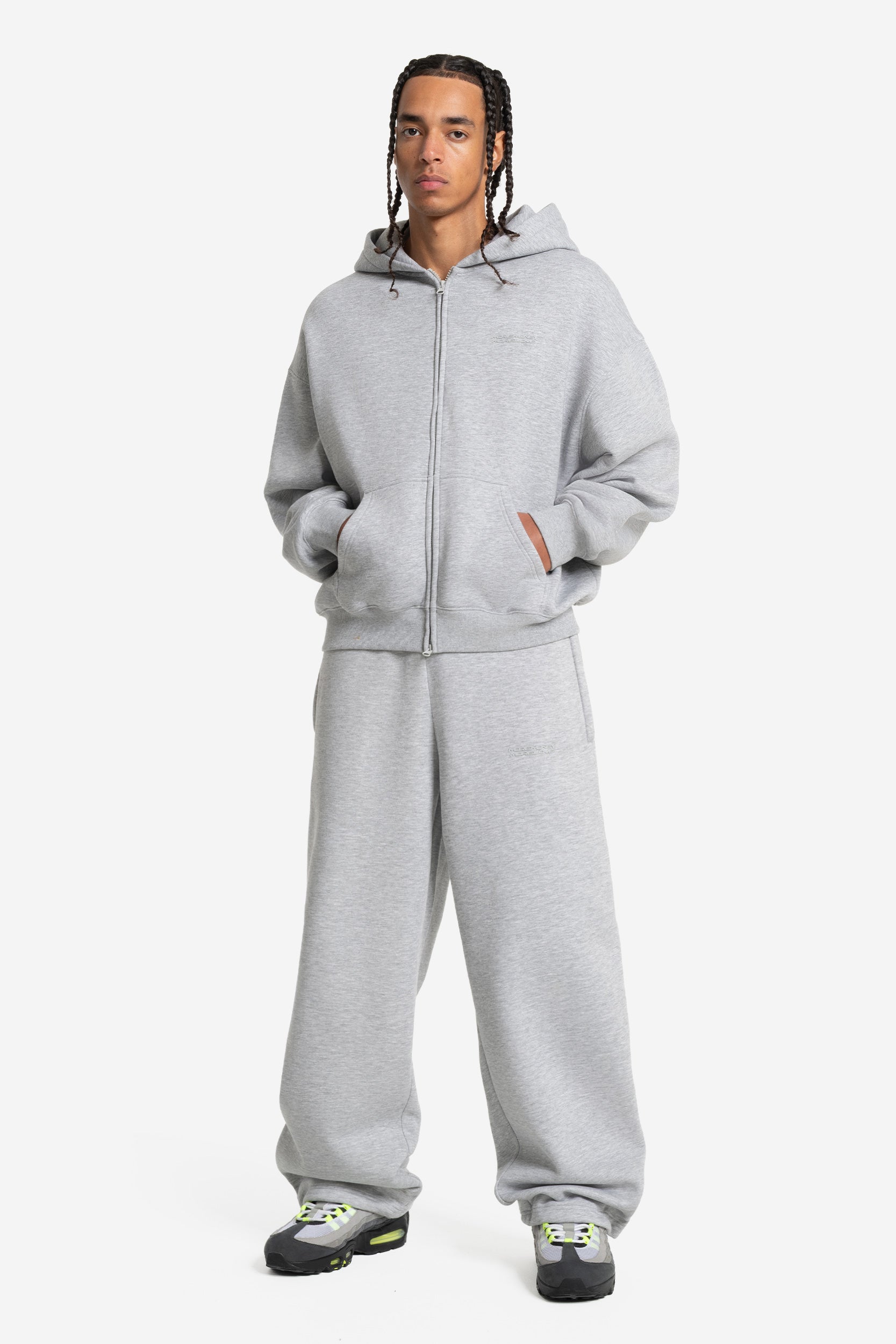 CLOUDS ZIP GREY MELANGE