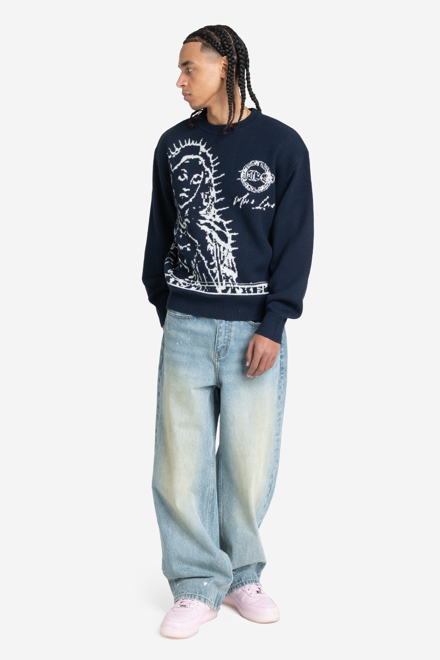 MORE BLESSINGS KNIT NAVY