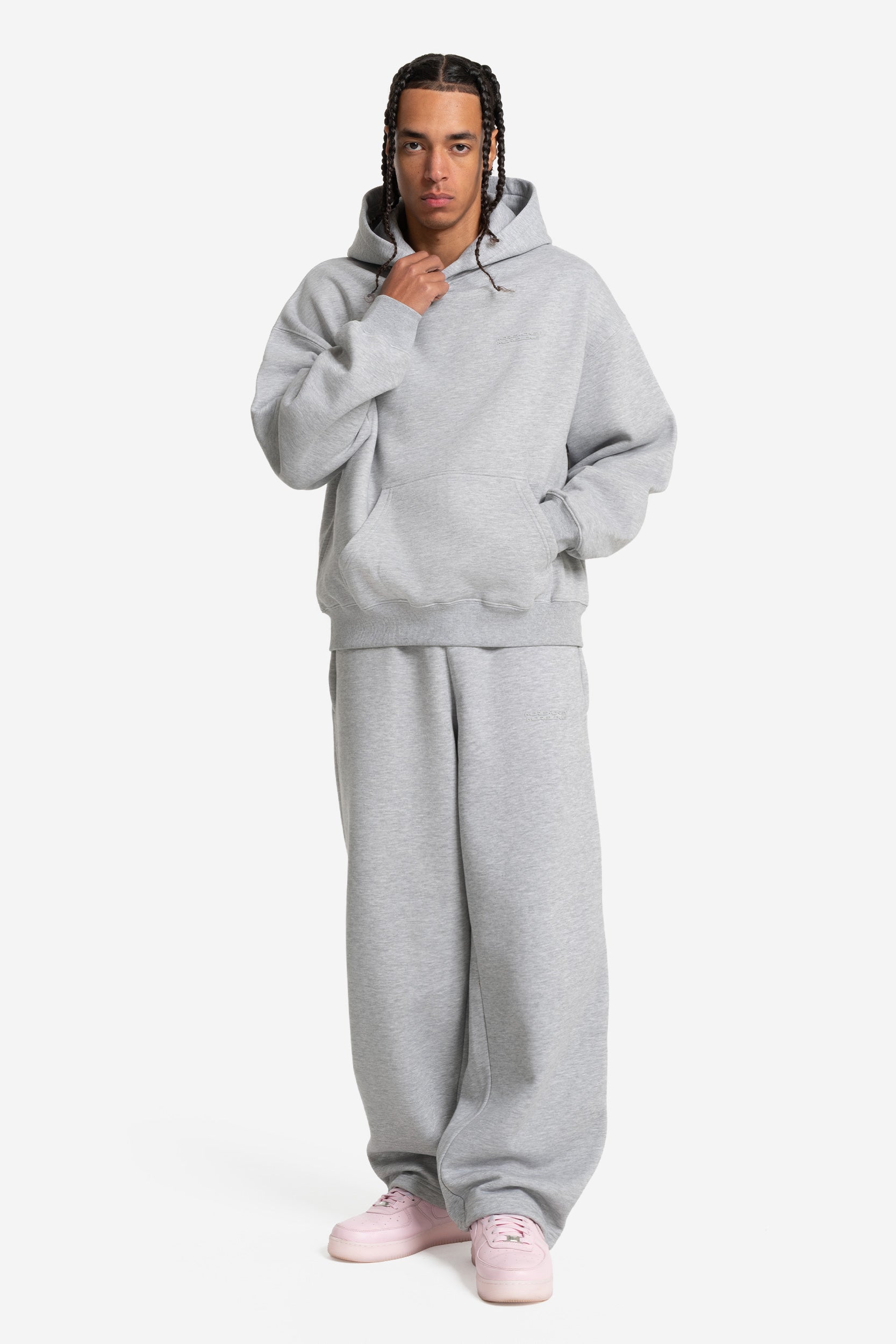 CLOUDS HOODIE GREY MELANGE