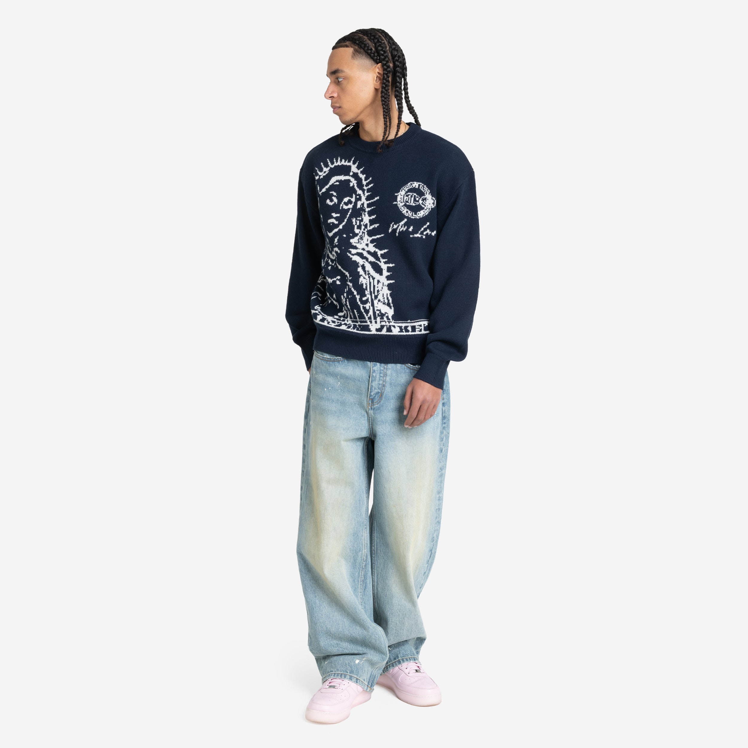 MORE BLESSINGS KNIT NAVY