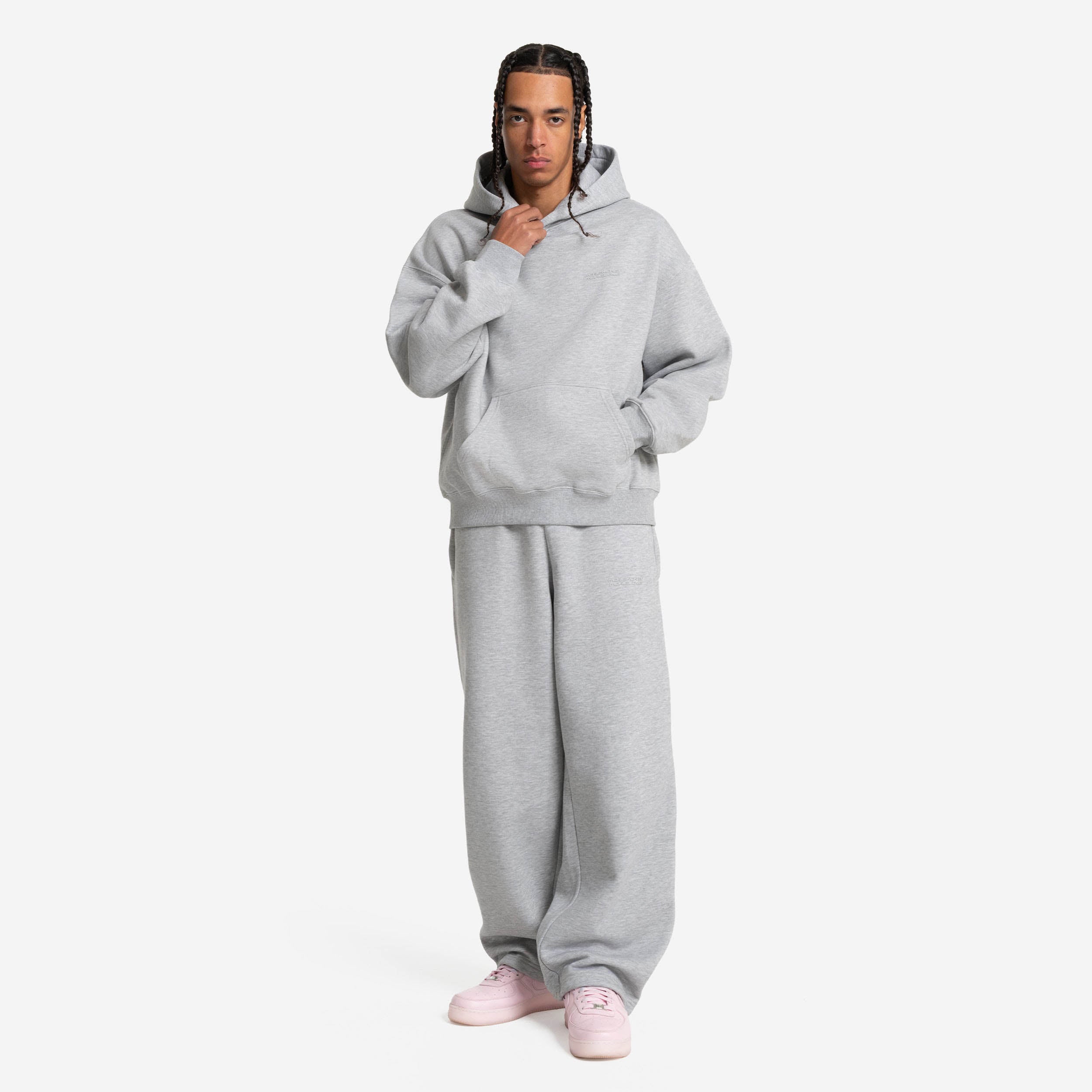 CLOUDS HOODIE GREY MELANGE