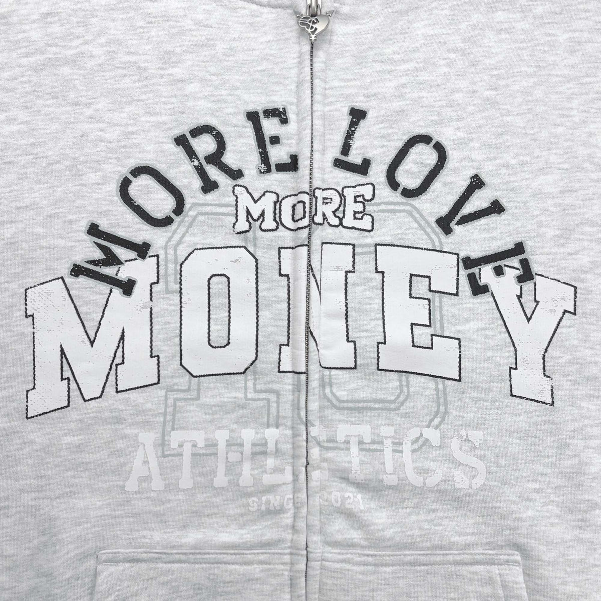 ATHL. HOODIE HEATHER GREY