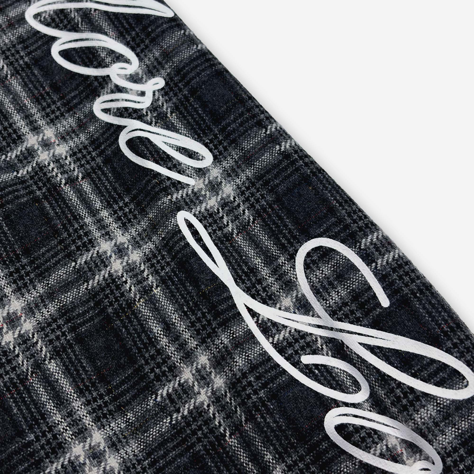 SCRIPT FLANNEL DARK GREY