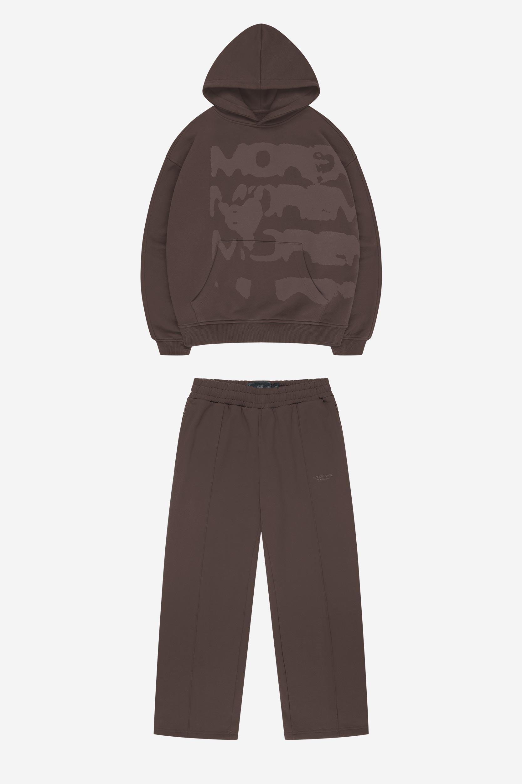 RADIANT CASH HOODIE DARK BROWN + BASE JOGGER DARK BROWN