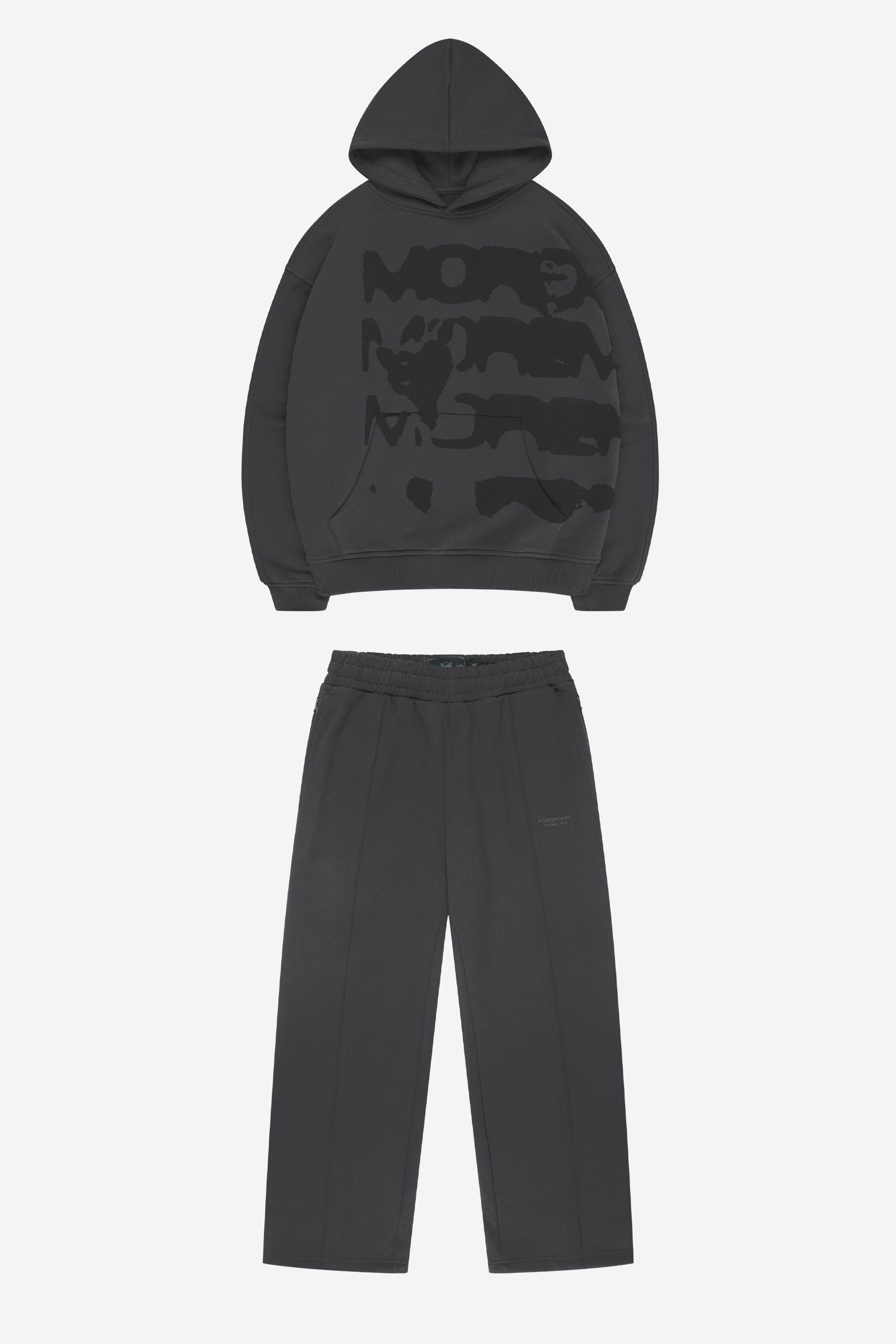 RADIANT CASH HOODIE DARK GREY + BASE JOGGER DARK GREY