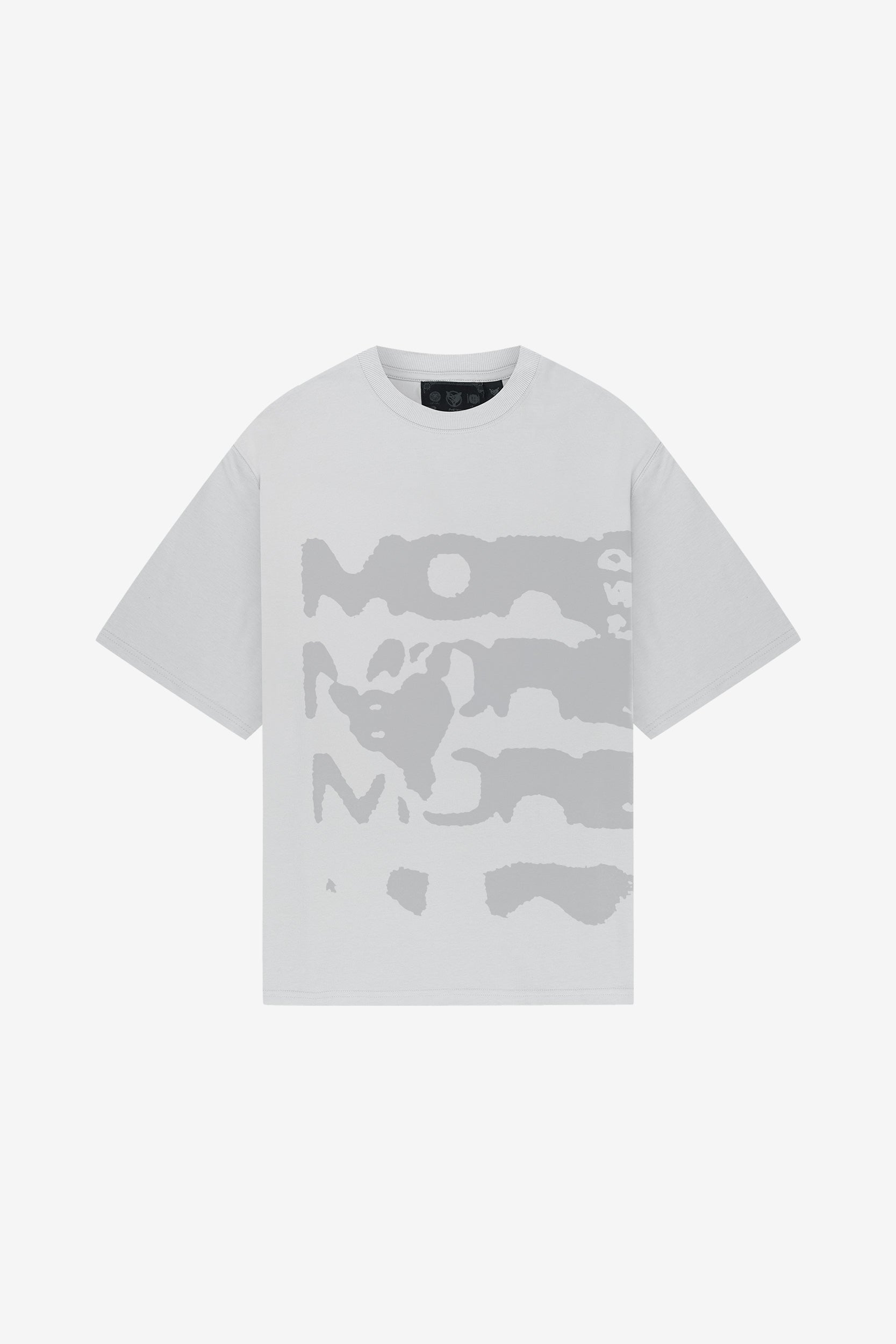 RADIANT CASH TEE LIGHT GREY + DISTINCTIVE DENIM BLACK