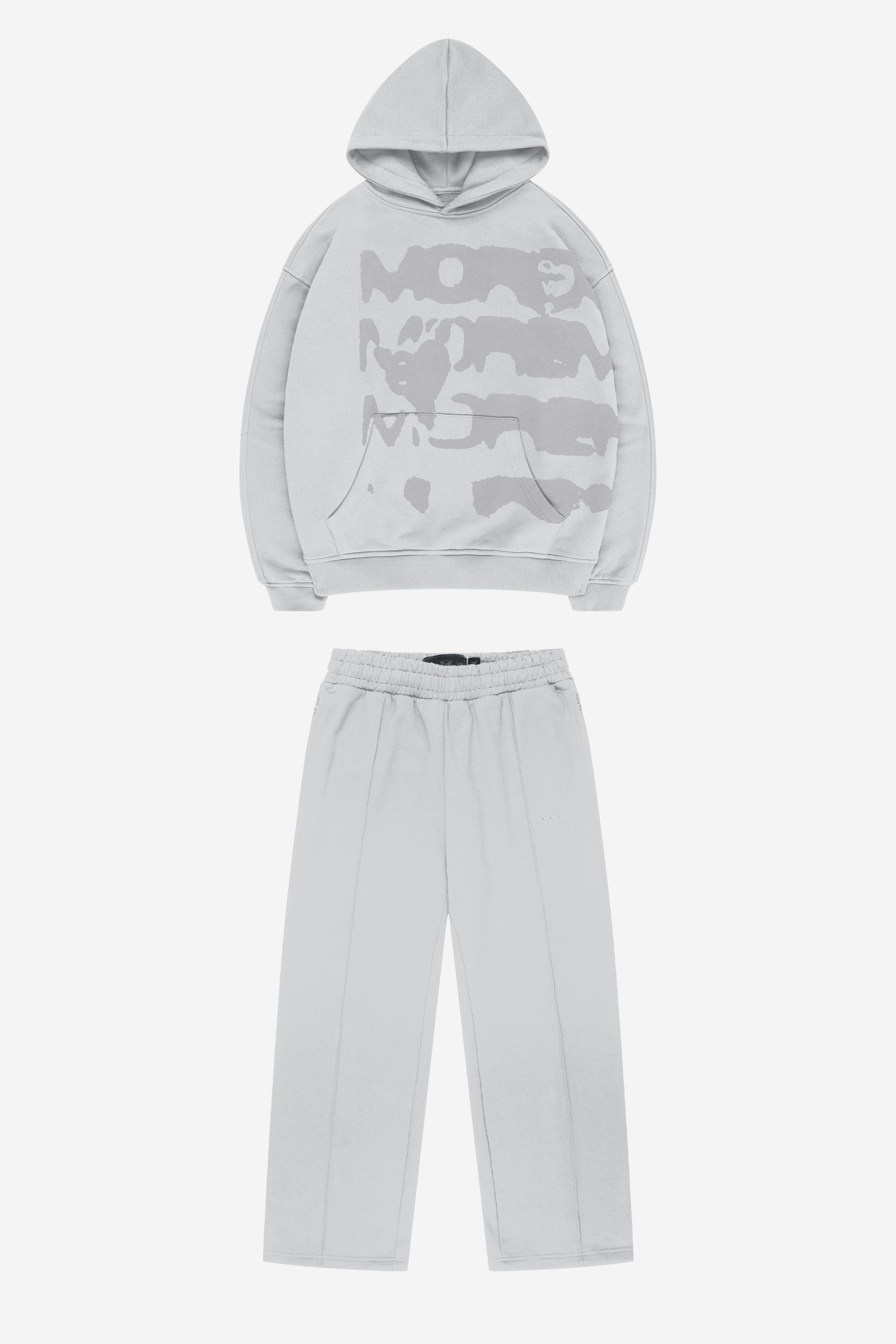 RADIANT CASH HOODIE LIGHT GREY + BASE JOGGER LIGHT GREY
