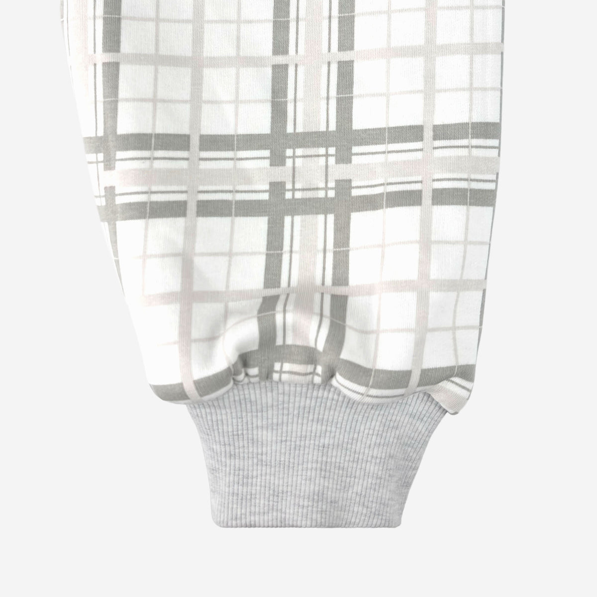 REVERSIBLE PLAID ZIP HOODIE WHITE