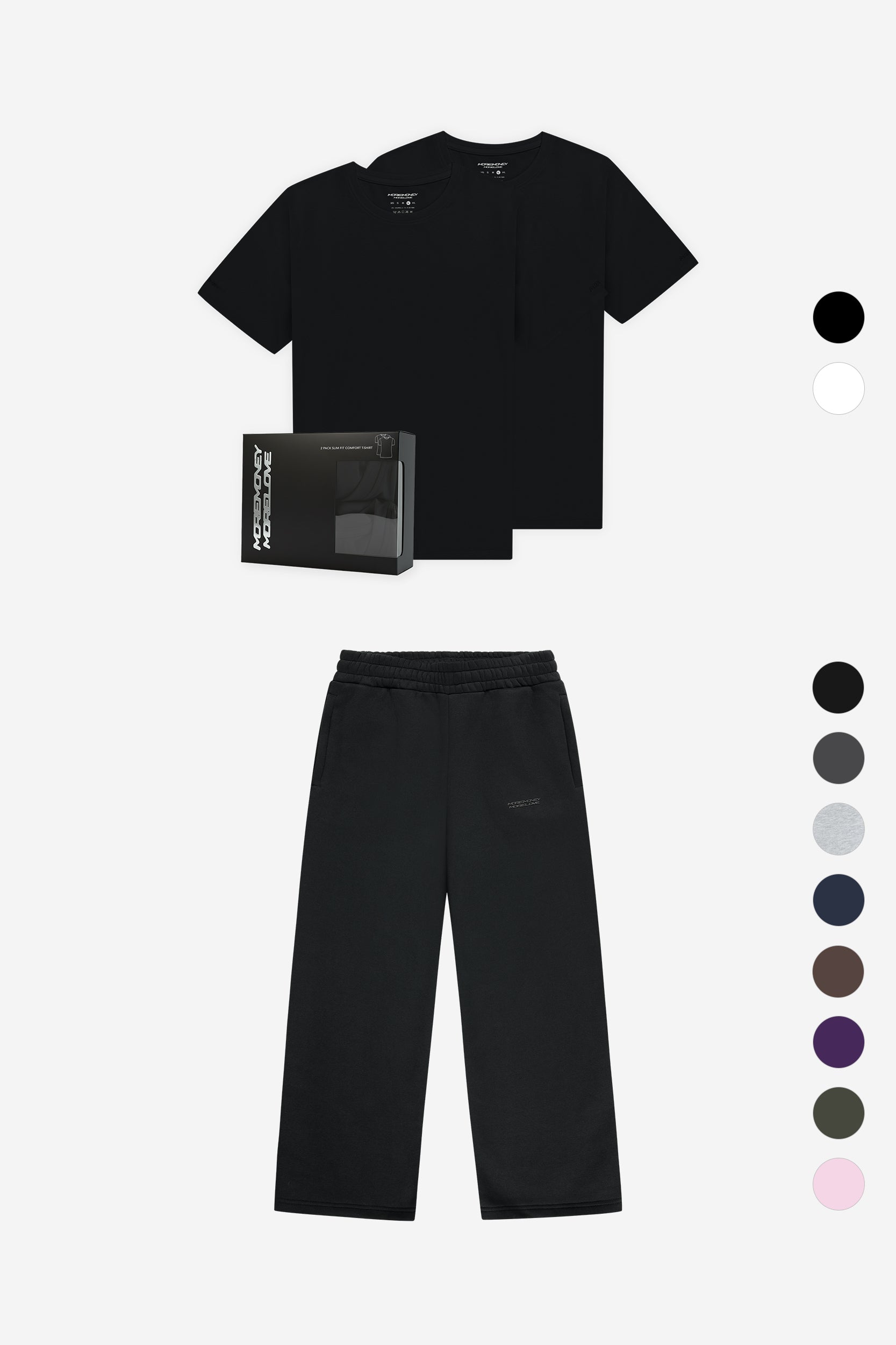 SLIM FIT TEE + CLOUDS JOGGER
