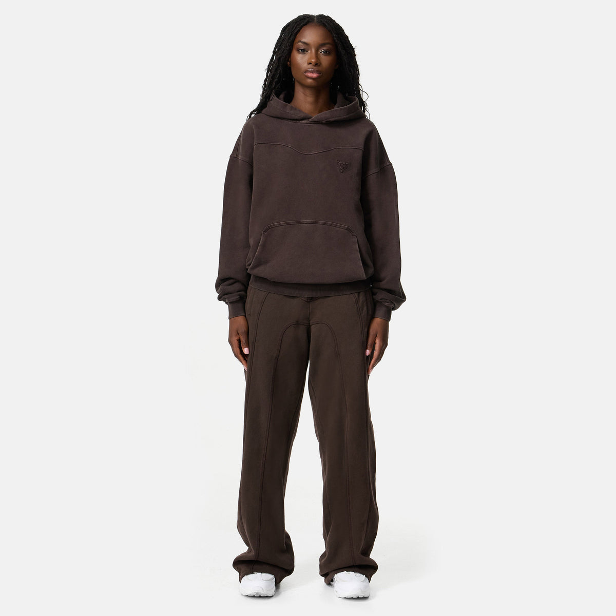 STACKS HOODIE BROWN