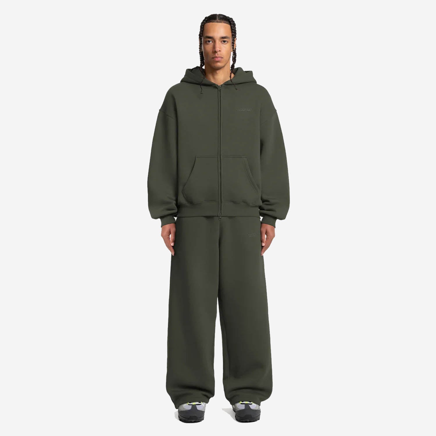 CLOUDS ZIP OLIVE