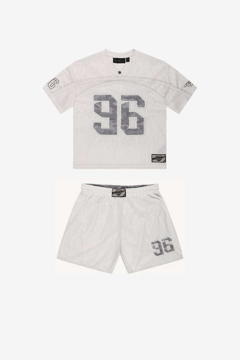 PLUS MESH JERSEY GREY + SHORTS
