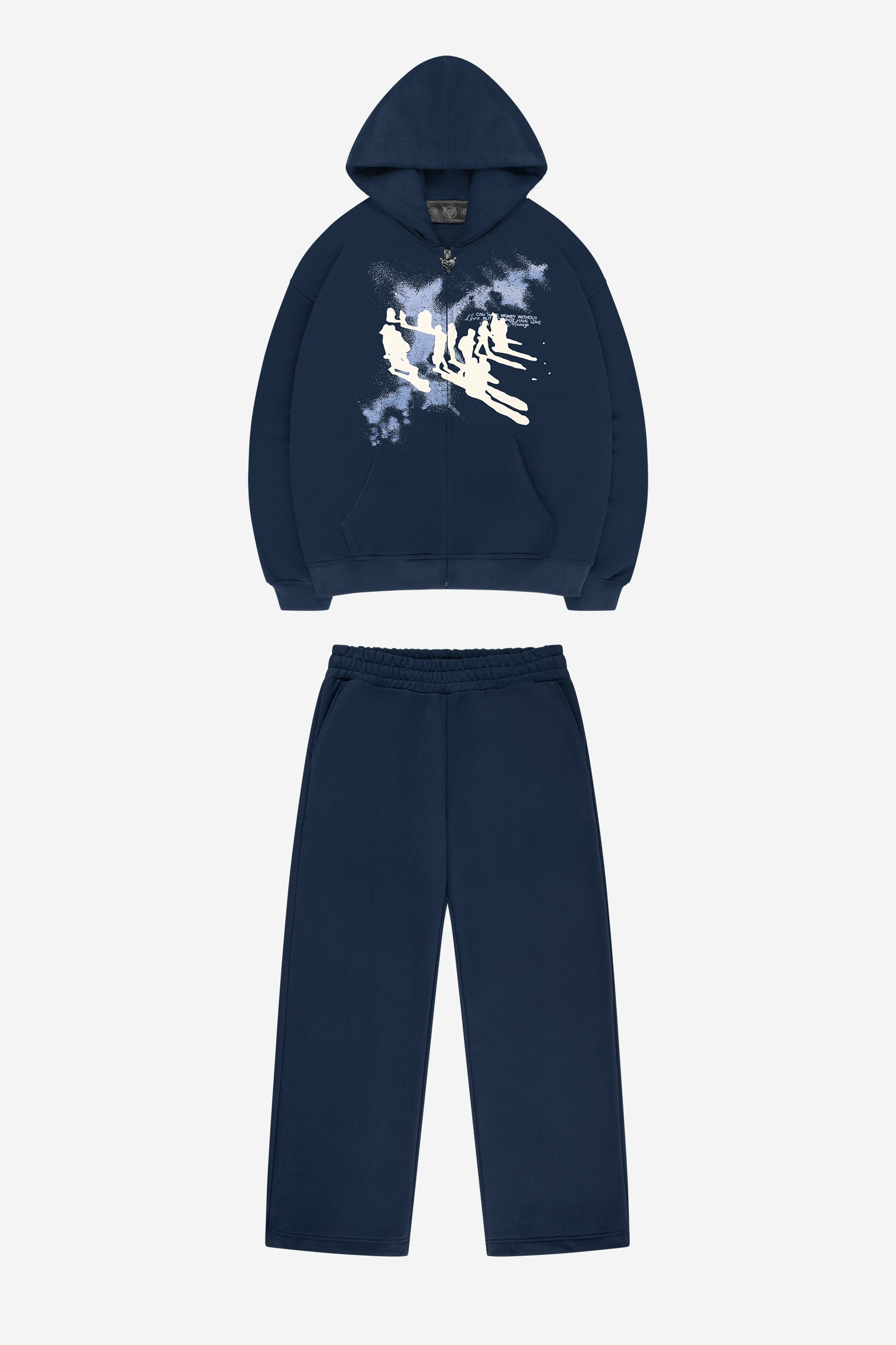 TRANSCENDENTAL ZIP NAVY + OPEN LEG JOGGER NAVY