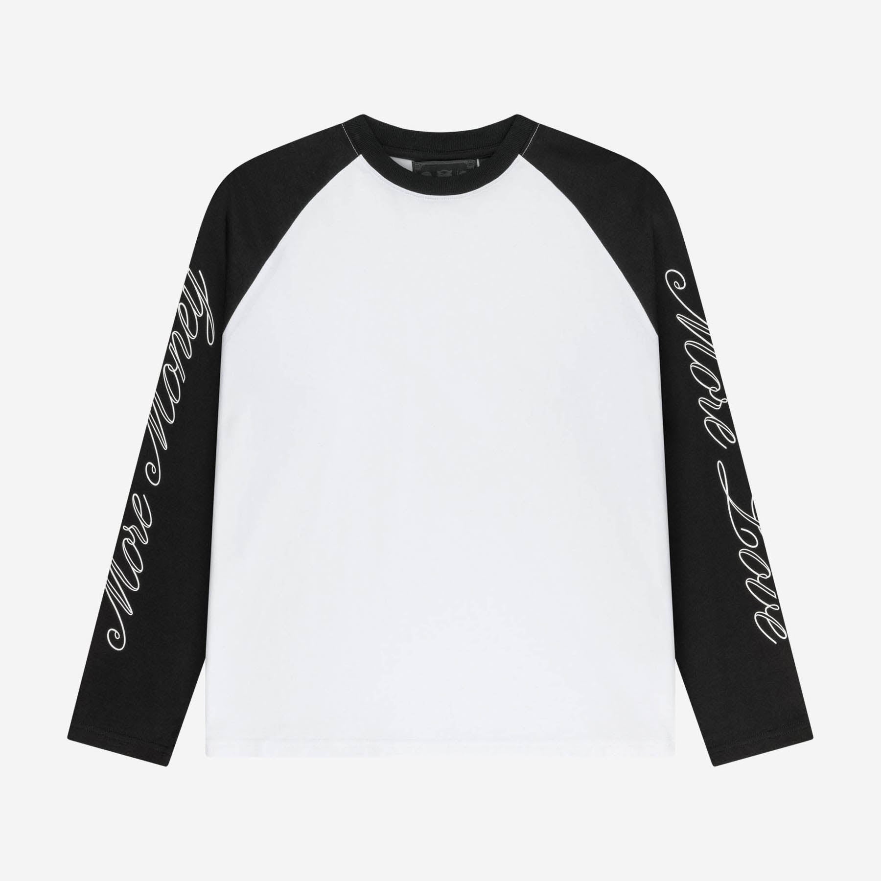 SCRIPT RAGLAN LONGSLEEVE BLACK