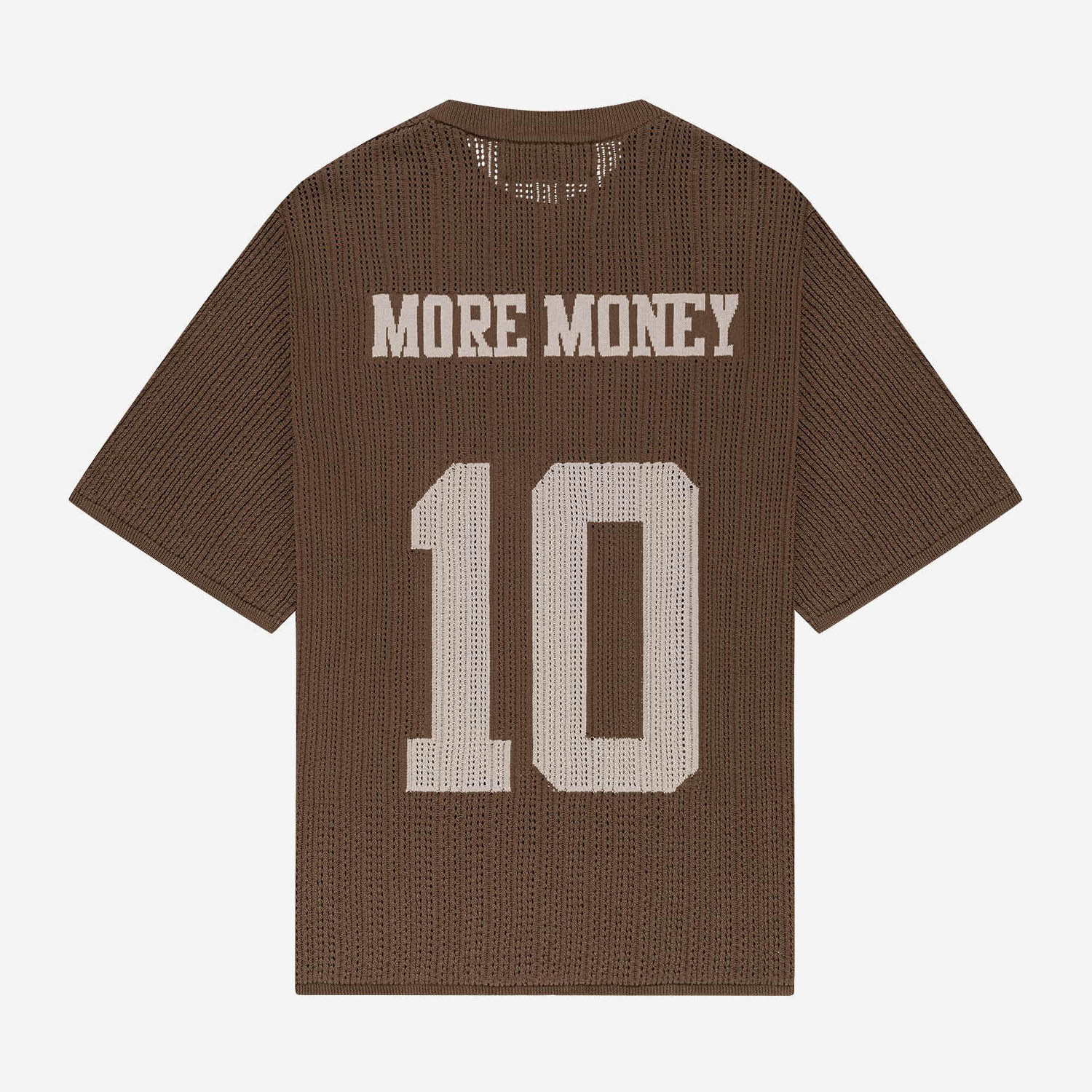 KNIT TEE JERSEY BROWN
