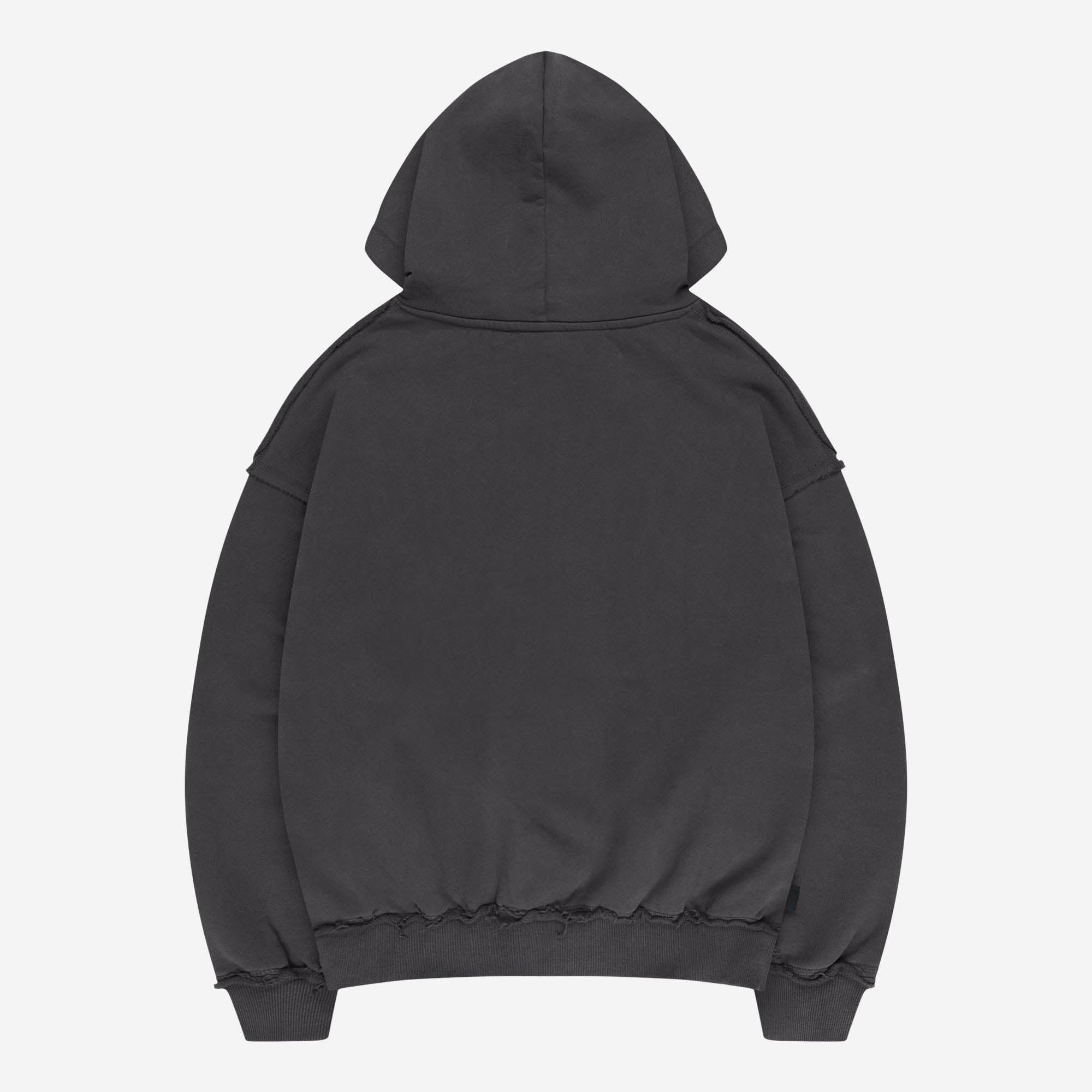 ROUGH HOODIE DARK GREY