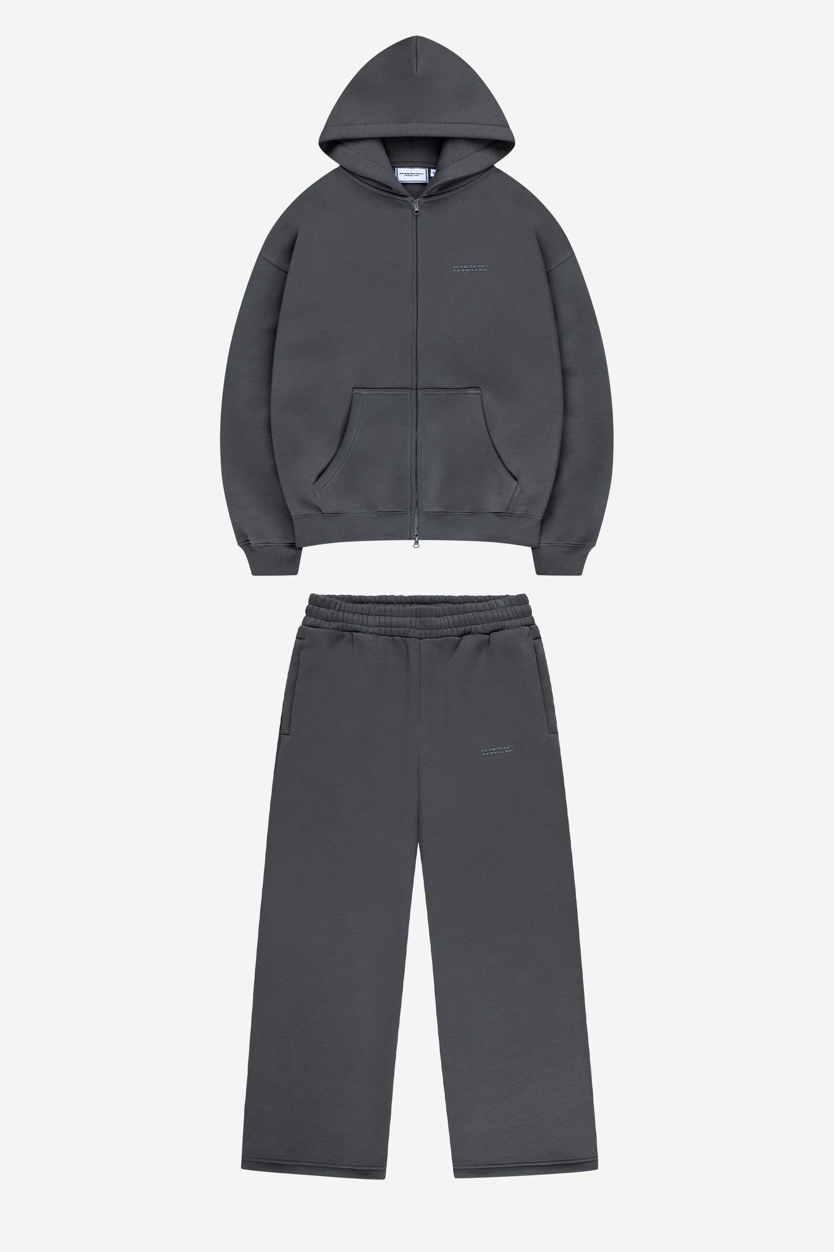 CLOUDS ZIP DARK GREY + CLOUDS JOGGER DARK GREY