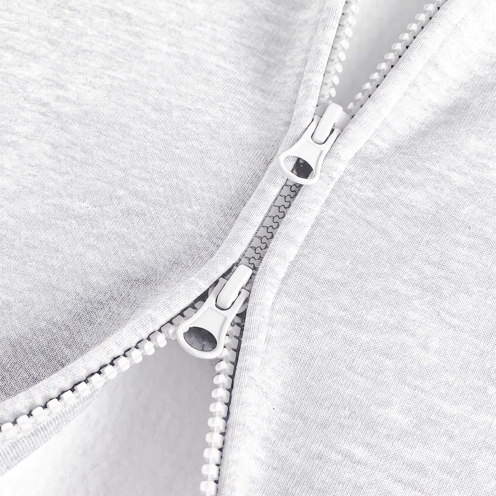 CLOUDS ZIP HEATHER GREY