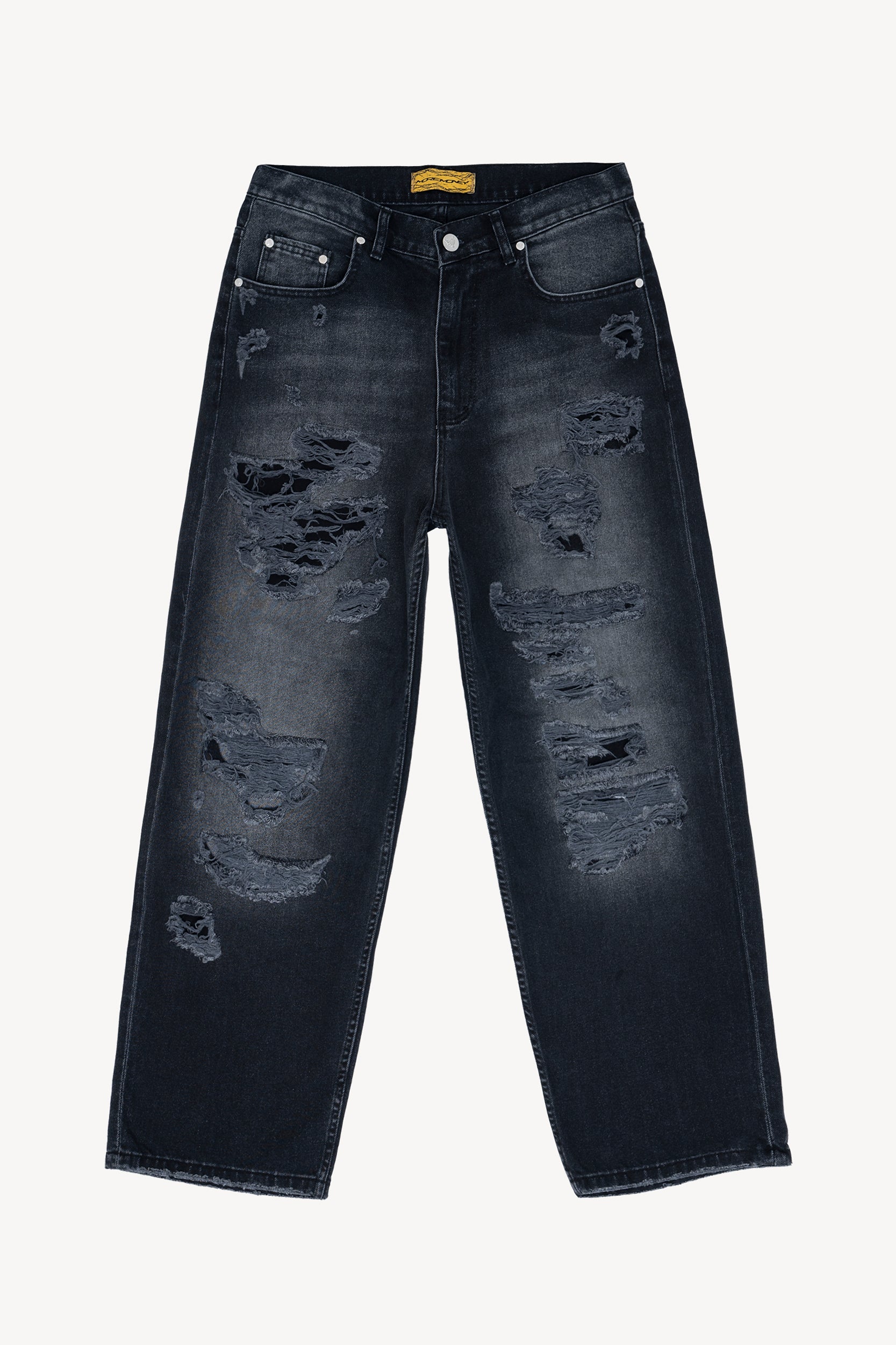 LOOSE BAGGY DENIM COAL